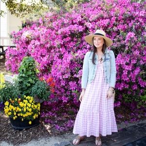 J.Crew Gingham Maxi Dress